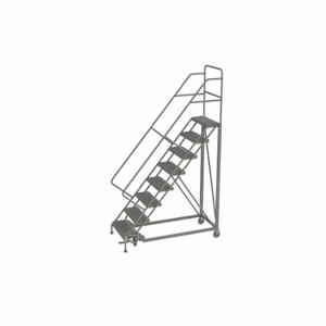 TRI-ARC KDEC108242 Rolling Ladder, 80 Inch Platform Height, 17 Inch Platform Depth, 24 Inch Platform Width | CU6WYG 25NV47