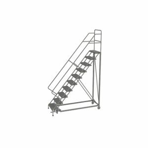 TRI-ARC KDEC110242 Rolling Ladder, 100 Inch Platform Height, 17 Inch Platform Depth, 24 Inch Platform Width | CU6WZG 25NV51