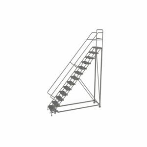 TRI-ARC KDEC113246 Rolling Ladder, 130 Inch Platform Height, 17 Inch Platform Depth, 24 Inch Platform Width | CU6WPA 25NV58