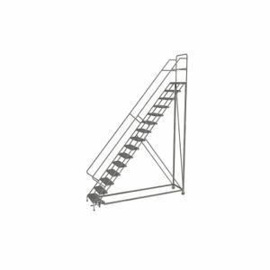 TRI-ARC KDEC115242 Rolling Ladder, 150 Inch Platform Height, 17 Inch Platform Depth, 24 Inch Platform Width | CU6WPP 25NV61