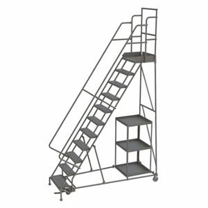 TRI-ARC KDSP111242 Stock Picking Rolling Ladder, 110 Inch Platform Height, 20 Inch Platform Dp | CU6XAK 45FG35