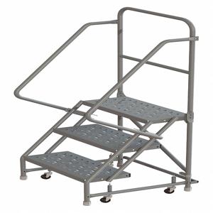 TRI-ARC KDSR103246 Rolling Ladder, 3 Step, 66 Inch Overall Height, 450 Lbs. Load Capacity | CH6PXQ 25NW33
