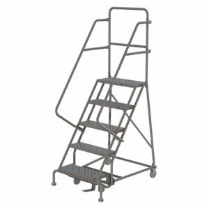 TRI-ARC KDSR105166 Rolling Ladder, 50 Inch Platform Height, 10 Inch Platform Depth, 16 Inch Platform Width | CU6WUK 25NW51