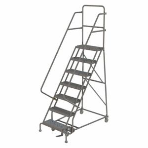 TRI-ARC KDSR107162 Rolling Ladder, 70 Inch Platform Height, 10 Inch Platform Depth, 16 Inch Platform Width | CU6WWK 25NW68