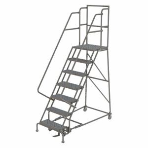TRI-ARC KDSR107166-D3 Rolling Ladder, 70 Inch Platform Height, 30 Inch Platform Depth, 16 Inch Platform Width | CU6WWZ 25NW73