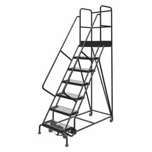 TRI-ARC KDSR107242-D3 Rolling Ladder, 70 Inch Platform Height, 30 Inch Platform Depth, 24 Inch Platform Width | CU6WXD 25NW74