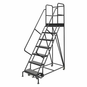TRI-ARC KDSR107246-D3 Rolling Ladder, 70 Inch Platform Height, 30 Inch Platform Depth, 24 Inch Platform Width | CU6WXB 25NW75