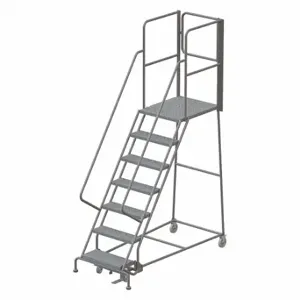 TRI-ARC KDSR107246-XR Rolling Ladder, 70 Inch Platform Height, 30 Inch Platform Depth, 24 Inch Platform Width | CU6WXE 45FF56