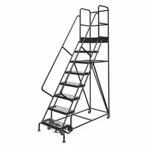 TRI-ARC KDSR108242-D3 Rolling Ladder, 80 Inch Platform Height, 30 Inch Platform Depth, 24 Inch Platform Width | CU6WXP 25NW76