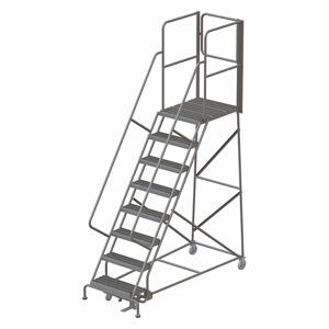 TRI-ARC KDSR108242-XR Rolling Ladder, 80 Inch Platform Height, 30 Inch Platform Depth, 24 Inch Platform Width | CU6WXL 45FF67