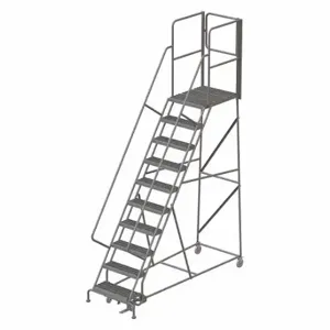 TRI-ARC KDSR110242-XR Rolling Ladder, 100 Inch Platform Height, 30 Inch Platform Depth, 24 Inch Platform Width | CU6WNC 45FF69