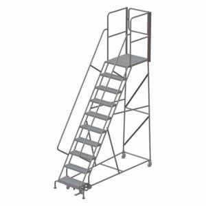 TRI-ARC KDSR110246-XR Rolling Ladder, 100 Inch Platform Height, 30 Inch Platform Depth, 24 Inch Platform Width | CU6WND 45FF59