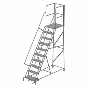 TRI-ARC KDSR110246-XR Rolling Ladder, 100 Inch Platform Height, 30 Inch Platform Depth, 24 Inch Platform Width | CU6WND 45FF59