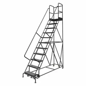 TRI-ARC KDSR111246-D3 Rolling Ladder, 110 Inch Platform Height, 30 Inch Platform Depth, 24 Inch Platform Width | CU6WYP 25NW83