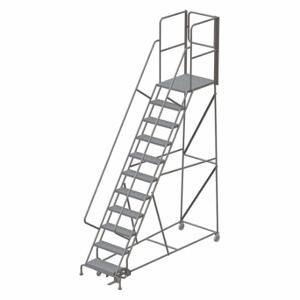 TRI-ARC KDSR111246-XR Rolling Ladder, 110 Inch Platform Height, 30 Inch Platform Depth, 24 Inch Platform Width | CU6WNN 45FF60