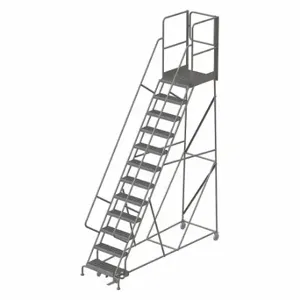 TRI-ARC KDSR112242-XR Rolling Ladder, 120 Inch Platform Height, 30 Inch Platform Depth, 24 Inch Platform Width | CU6WNX 45FF71