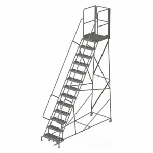 TRI-ARC KDSR113242-XR Rolling Ladder, 130 Inch Platform Height, 30 Inch Platform Depth, 24 Inch Platform Width | CU6WPE 45FF72