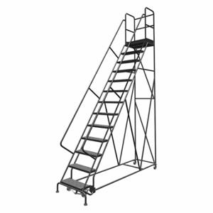 TRI-ARC KDSR113246-D3 Rolling Ladder, 130 Inch Platform Height, 30 Inch Platform Depth, 24 Inch Platform Width | CU6WPC 25NW87