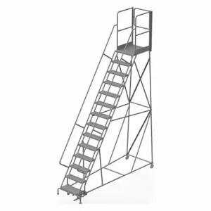 TRI-ARC KDSR114246-XR Rolling Ladder, 140 Inch Platform Height, 30 Inch Platform Depth, 24 Inch Platform Width | CU6WPK 45FF63