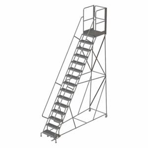 TRI-ARC KDSR115242-XR Rolling Ladder, 150 Inch Platform Height, 30 Inch Platform Depth, 24 Inch Platform Width | CU6WPQ 45FF74