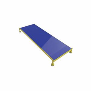 TRI-ARC MCOS72249 Adjustable Height Work Platform, 1 Steps, 9-14 Inch, 24 Inch Platform Width, Yellow/Blue | CU6XDM 25NX33