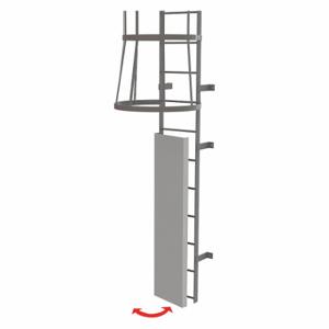 TRI-ARC OPFS03 Ladder, Fixed, Steel, Guard Door | CU6WJL 231F14
