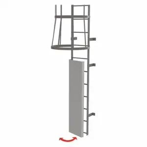 TRI-ARC OPFS03 Ladder, Fixed, Steel, Guard Door | CU6WJL 231F14