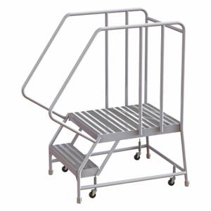 TRI-ARC WLAR102244-D5 Rolling Ladder, 20 Inch Platform Height, 28 Inch Platform Depth, 24 Inch Platform Width | CU6WQL 25NX83