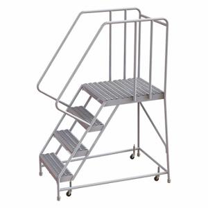 TRI-ARC WLAR104245-D5 Rolling Ladder, 40 Inch Platform Height, 28 Inch Platform Depth, 24 Inch Platform Width | CU6WTY 25NY11