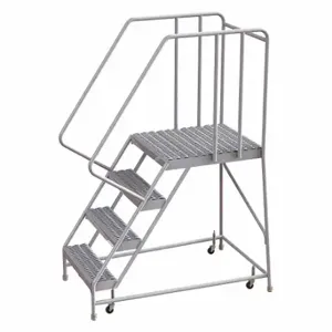 TRI-ARC WLAR104245-D5 Rolling Ladder, 40 Inch Platform Height, 28 Inch Platform Depth, 24 Inch Platform Width | CU6WTY 25NY11