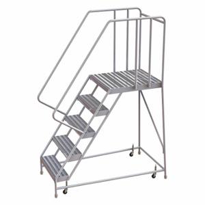 TRI-ARC WLAR105164-D5 Rolling Ladder, 50 Inch Platform Height, 28 Inch Platform Depth, 16 Inch Platform Width | CU6WVD 25NY14