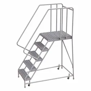 TRI-ARC WLAR105165-D5 Rolling Ladder, 50 Inch Platform Height, 28 Inch Platform Depth, 16 Inch Platform Width | CU6WVC 25NY17