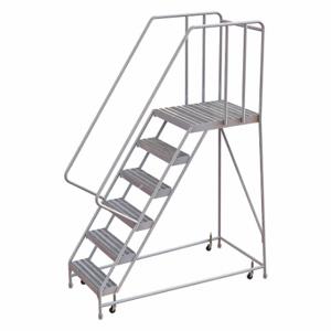 TRI-ARC WLAR106164-D5 Rolling Ladder, 60 Inch Platform Height, 28 Inch Platform Depth, 16 Inch Platform Width | CU6WVZ 25NY26