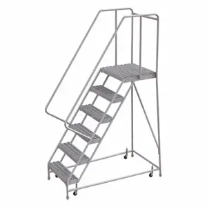 TRI-ARC WLAR106165-D4 Rolling Ladder, 60 Inch Platform Height, 21 Inch Platform Depth, 16 Inch Platform Width | CU6WVV 25NY28