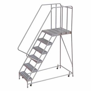 TRI-ARC WLAR106244-D5 Rolling Ladder, 60 Inch Platform Height, 28 Inch Platform Depth, 24 Inch Platform Width | CU6WWA 25NY32