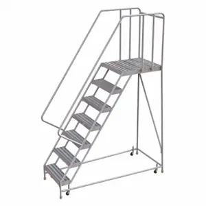 TRI-ARC WLAR107164-D5 Rolling Ladder, 70 Inch Platform Height, 28 Inch Platform Depth, 16 Inch Platform Width | CU6WYE 25NY38