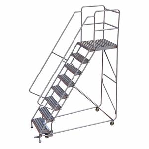 TRI-ARC WLAR108244-D5 Rolling Ladder, 80 Inch Platform Height, 28 Inch Platform Depth, 24 Inch Platform Width | CU6WXJ 25NY50