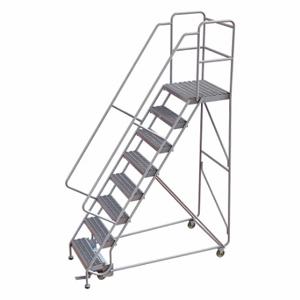 TRI-ARC WLAR108245-D4 Rolling Ladder, 80 Inch Platform Height, 21 Inch Platform Depth, 24 Inch Platform Width | CU6WXG 25NY52