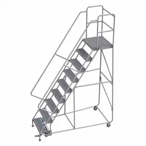 TRI-ARC WLAR109245-D4 Rolling Ladder, 90 Inch Platform Height, 21 Inch Platform Depth, 24 Inch Platform Width | CU6WXT 25NY58