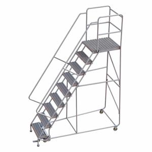 TRI-ARC WLAR109245-D5 Rolling Ladder, 90 Inch Platform Height, 28 Inch Platform Depth, 24 Inch Platform Width | CU6WXV 25NY59