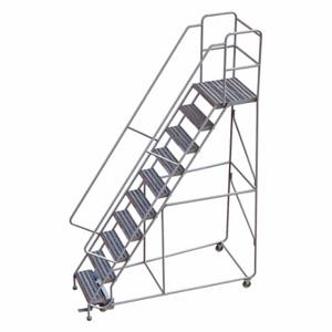 TRI-ARC WLAR110244-D4 Rolling Ladder, 100 Inch Platform Height, 21 Inch Platform Depth, 24 Inch Platform Width | CU6WMX 25NY61