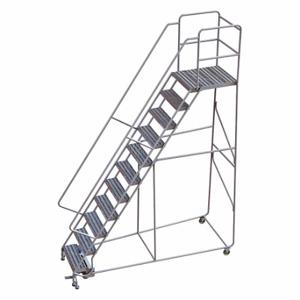 TRI-ARC WLAR111244-D5 Rolling Ladder, 110 Inch Platform Height, 28 Inch Platform Depth, 24 Inch Platform Width | CU6WNM 25NY68
