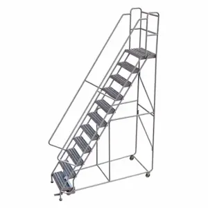 TRI-ARC WLAR111244 Rolling Ladder, 110 Inch Platform Height, 14 Inch Platform Depth, 24 Inch Platform Width | CU6WNF 25NY66