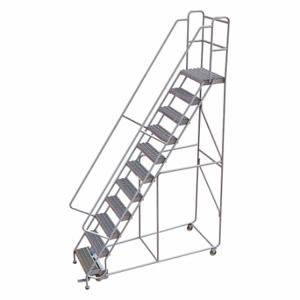TRI-ARC WLAR111245 Rolling Ladder, 110 Inch Platform Height, 14 Inch Platform Depth, 24 Inch Platform Width | CU6WNE 25NY69