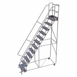 TRI-ARC WLAR112244 Rolling Ladder, 120 Inch Platform Height, 14 Inch Platform Depth, 24 Inch Platform Width | CU6WNU 25NY72