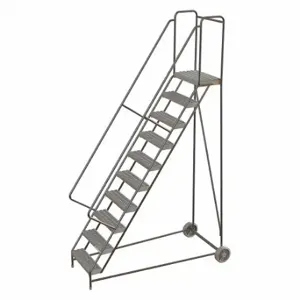 TRI-ARC WLARTR110245 Wheelbarrow Ladder, 100 Inch Size Platform Height, 14 Inch Size Platform Dp | CU6XBW 45FG13