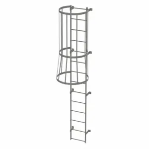 TRI-ARC WLFC1114 Fixed Ladder with Safety Cage, 13 ft, 13 ft Top Step Height, 14 Steps | CU6WGT 25NY81