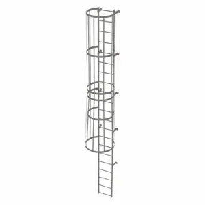 TRI-ARC WLFC1121 Fixed Ladder with Safety Cage, 20 ft, 20 ft Top Step Height, 21 Steps | CU6WHH 25NY88