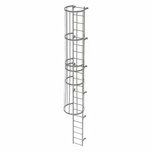 TRI-ARC WLFC1122 Fixed Ladder with Safety Cage, 21 ft, 21 ft Top Step Height, 22 Steps | CU6WHK 25NY89