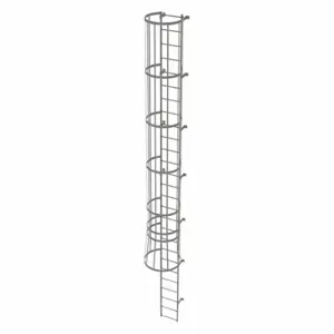 TRI-ARC WLFC1127 Fixed Ladder with Safety Cage, 26 ft, 26 ft Top Step Height, 27 Steps | CU6WJF 25NY94